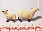 Schleich Shropshire Sheep Family Lot Female Ewe 13681 Baby Lamb 13682 Retired