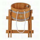  Oak Wood Sauna Bath Bucket Shower 10l   23l Spa Pool Waterfall