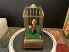 Nomura Tin Battery Operated Singing Bird In A Cage 1960s Japan
