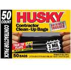 Husky 42 Gallon Heavy Duty Construction Garbage Trash Contractor Bags