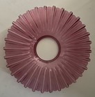 Antique Oil Chimney Lamp Shade Pleated Cranberry Glass 3    Fitter Free Shipping