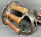 Antique 19th Century Cast Iron Equestrian Wall Mounted Horse Bridle tact Holder
