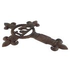 Cowboy Kneeling Praying Wall Cross Cast Iron Rustic Western Decor Fleur De Lis