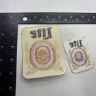 Vtg 2 Patches  1 Unfinished Bad Conditon  Lite Beer From Miller Patch Lot 54np