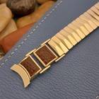 1950s Mid-century Modern Flex-let Gold-filled   Lizard Unused Vintage Watch Band