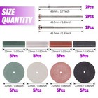 Swpeet 46pcs Polishing Wheels Kit  40pcs 4 Colors Mixed Lab Beauty Silicone    