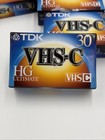 Lot Of 5 New Tdk Tc30 Blank Vhs-c Camcorder Video Cassette Tape Hg Ultimate