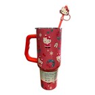 Christmas Hello Kitty 40 Oz Pink Tumbler With Red Handle -exclusive  New