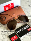 Store Display Rayban Aviator Brown Rb3025 Standard 58mm Large 62mm Men Women