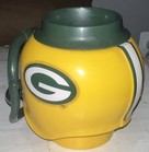 Vintage Green Bay Packers 1992 Team Nfl Plastic Helmet Mug Cup Football Rare