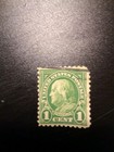 Benjamin Franklin Green One 1 Cent U s  Stamp  extremely Rare  Series 1902