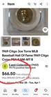 Rare 1969 Citgo Gasoline Baseball Stars  8  Estate Sale Find 