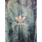 Adidas Originals Windbreaker Jacket Blue Purple Fern Print Full Zip Size M