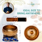 Tibetan Singing Bowl Set By - Hand Hammered Lingam Meditation Sound - Yoga