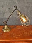 Vintage Industrial Desk Lamp - Machine Age Task Light - Cast Iron - Steampunk