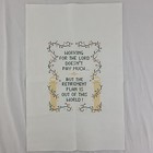 Sampler Embroidery Finished Lord Floral Religious Gold Retirement Plan World Vtg
