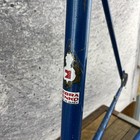 Vintage Zebrakenko 56 Cm Road Bicycle Frame 27 In Blue Steel Japan Ht-4500 80s