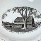 Vtg Antique Deerfield Ma Old Indian House 1900s Souvenir China Change Dish