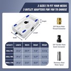 Water Storage Bladder 50 Gallon Portable Tank Collapsible 50gal  White 