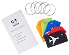 Silicone Luggage Tag Baggage Handbag School Bag Suitcase Instrument Tag  5 Pack