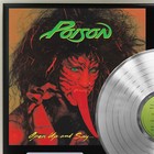 Poison - Open Up And Say Ah Silver Lp Record Plaque Display