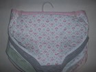 Laura Ashley Girls L  10-12  5pk Cotton Panties 3 Floral 2 Solid Nwt Tween