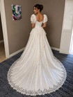 The Bride s Shop Sweetheart Princess Ball Gown Lace Beaded Train Sz 4