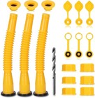 3 Pack Gas Can Spout Replacement  Upgraded Gas Can Nozzles With 8 1 Inch Flex   