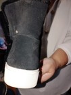 Short Top Excellent Condition Ugg Boot Black Women Size 8 5