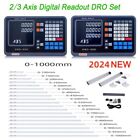 Dro 3axis Digital Readout Display Ttl Linear Ruler For Lathe Milling Cnc Boring