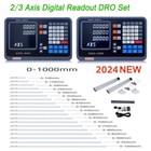 Ttl Dro Display Kit Cnc Milling Lathe 2 3 Axis Digital Readout 5um Linear Scale
