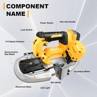 For Dewalt 20v Battery Li-ion Brushless Cordless Deep Cut Band Saw  tool-only 