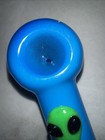 5    Glass Tobacco Pipe Bowl Hand Pipe Spoon Glow In The Dark Alien    free Ship