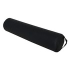 Forpro Full Round Bolster Pillow  Black  Oil And Stain-resistant  For Massage 
