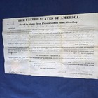 1839 U s  Land Grant Secretary Signed President Martin Van Buren Pike County  Mo
