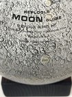 Vtg Replogle Moon Globe Tin Metal Map Usa Made 1960s 1970s Lunar With Base