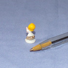 Vtg Miniature Dollhouse Tiny Plastic Girl Holding Candle Figurine  75  Statue
