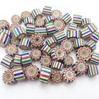 55 Pcs 5-layer Venetian Chevron Glass Beads Collection Antique Old African Trade