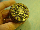 Pair Antique Victorian Eastlake Brass   Bronze Ornate Door Knobs Door Hardware