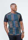 African Men s Black Kente Cotton Short Sleeve Shirt African Men s Clothing
