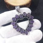 Purple Amethyst Gemstone Pendant 925 Sterling Silver Pendant Style Jewelry Gift