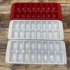  3  Vtg Rubbermaid Easy Release Ice Cube Trays Stack  2  White And  1  Red