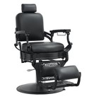Heavy Duty Barber Chair For Salon   Tattoo  700 Lbs Capacity  Black Square Desig