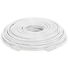 100ft Cat5e Ethernet Patch Cord White Cat 5e Internet Cable Rj45 Lan Router Cord