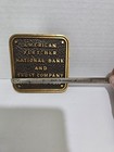 Vintage Brass American Fletcher National Bank And Trust Co  Indianapolis Plaque 