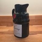 Vintage Tanqueray Gin Ceramic Pitcher Green Bottle Barware Pub Jug Red Seal