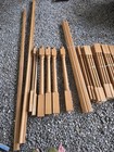 Oak Staircase Railing Includes  Balusters  Newel Posts  And Handrail Pieces 