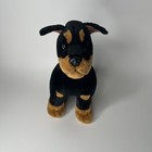 Dan Dee Collector s Choice 12  Doberman Plush Stuffed Dog Toy Black Brown