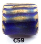 Old Worn Antique Venetian Chevron Trade Bead African  C59 Bg 80