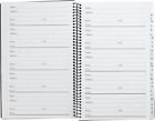 Iconikal Spiral-bound Address And Telephone Book With Plastic Cover  Black